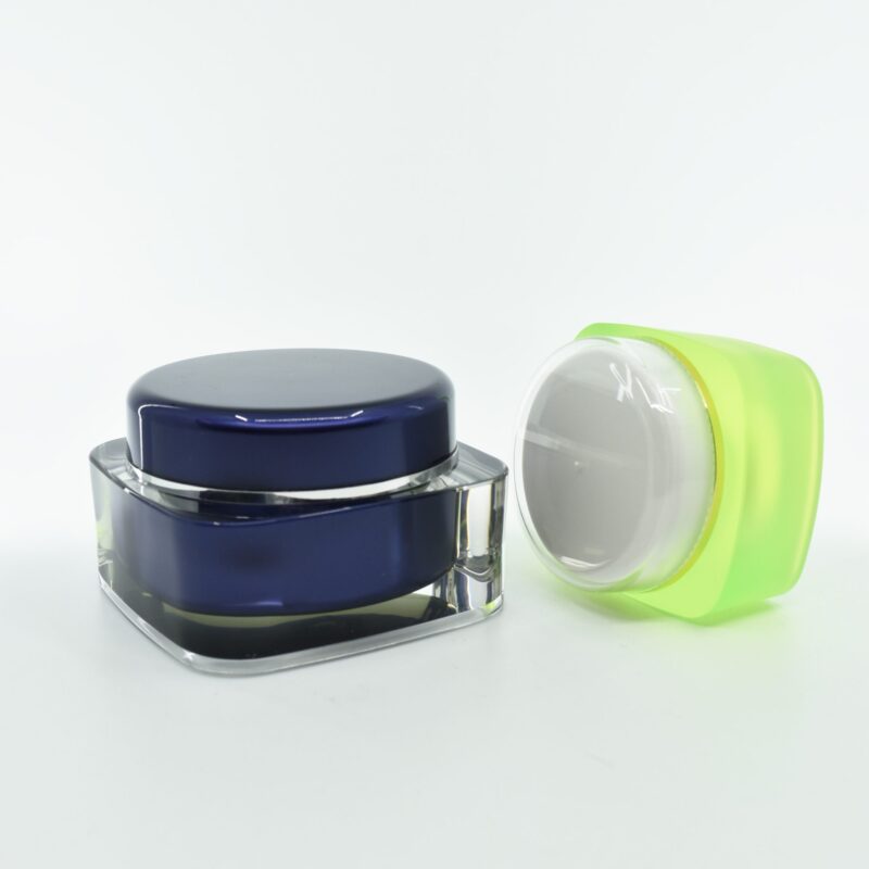 Square Acrylic Jar (5ml, 15ml, 30ml, 50ml, 100ml, 200ml)