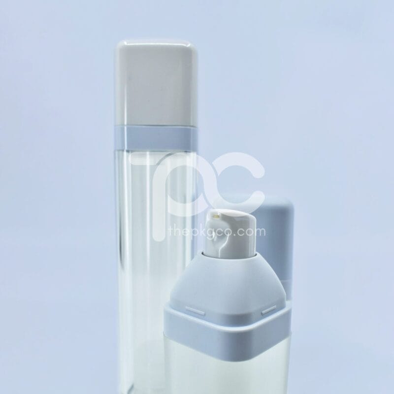 Square Airless Pump Bottle (15ml, 30ml, 50ml)