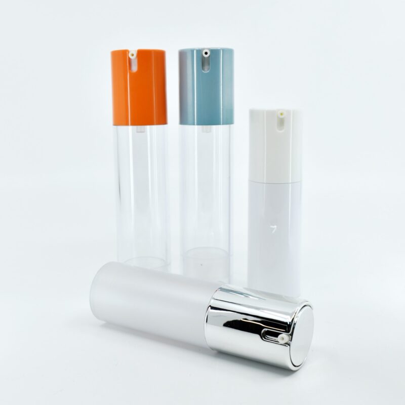 Airless Pump Bottle, Capless Dispenser (15ml, 30ml, 50ml)