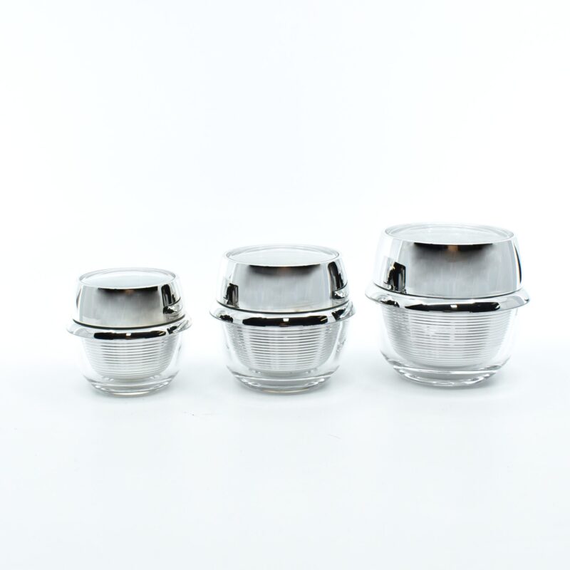 Acrylic Jar with Steel Ring Lid (15ml, 30ml, 50ml)