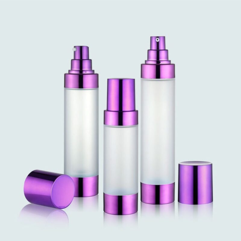Airless Pump Bottle, Round, Acrylic (15ml, 30ml, 50ml, 60ml, 80ml, 100ml, 120ml)