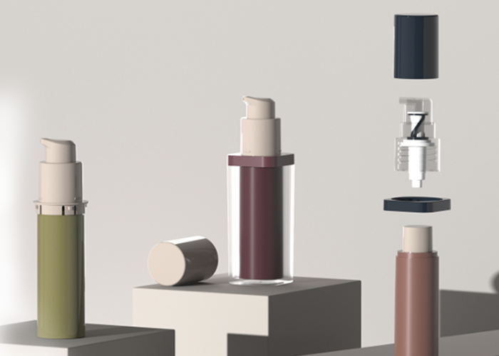 Mono-Material Square Airless Bottle Design